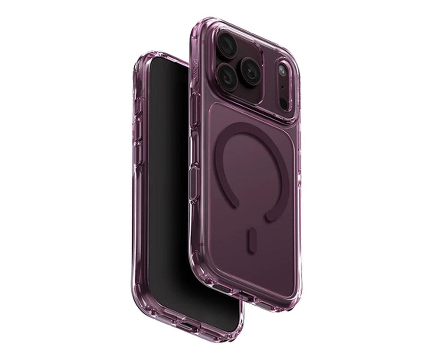UNIQ LifePro Xtreme do iPhone 18 Pro / 17 Pro Magclick Charging Burgundowy