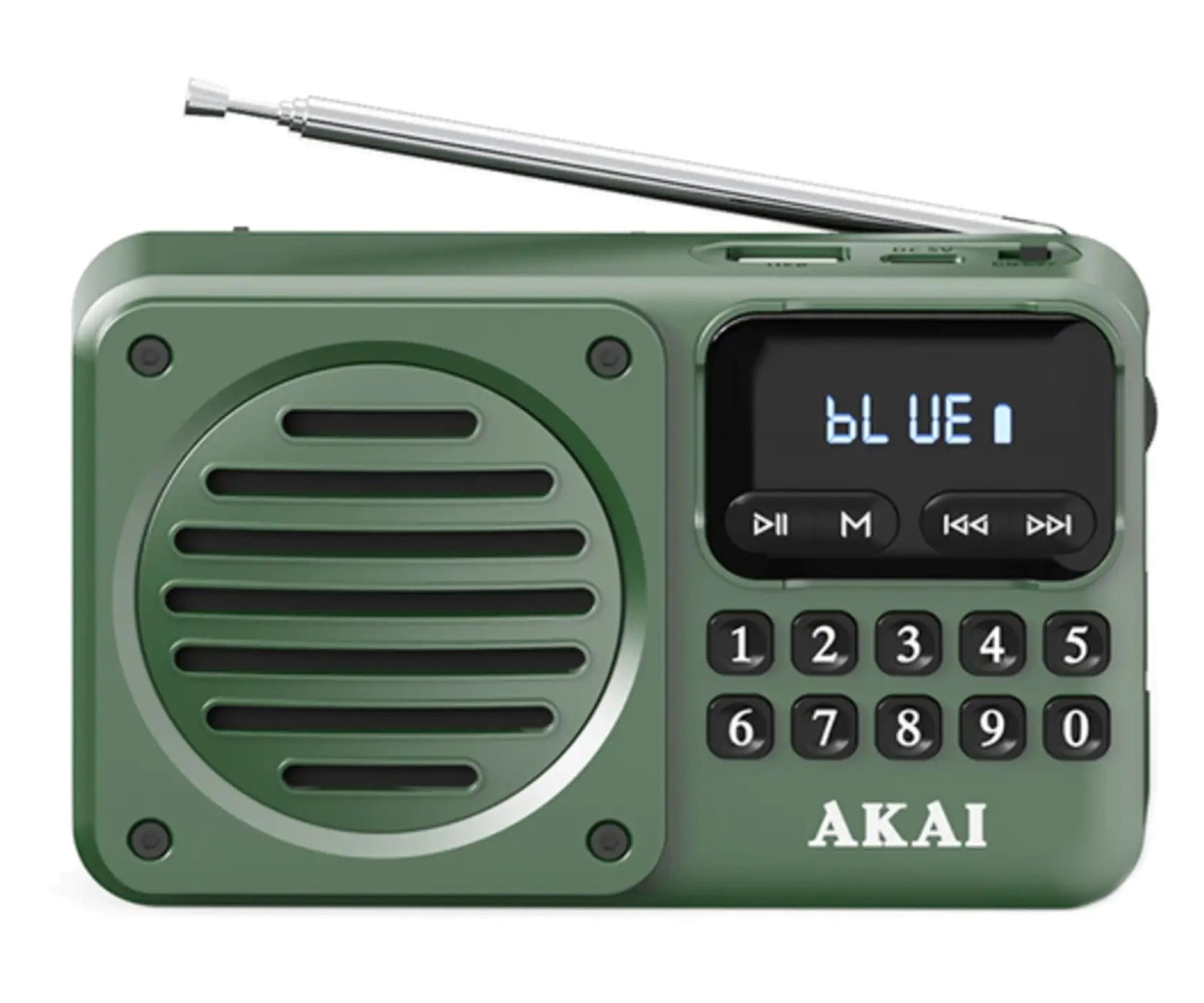 AKAI APR-300 Radio FM Bluetooth Zielone