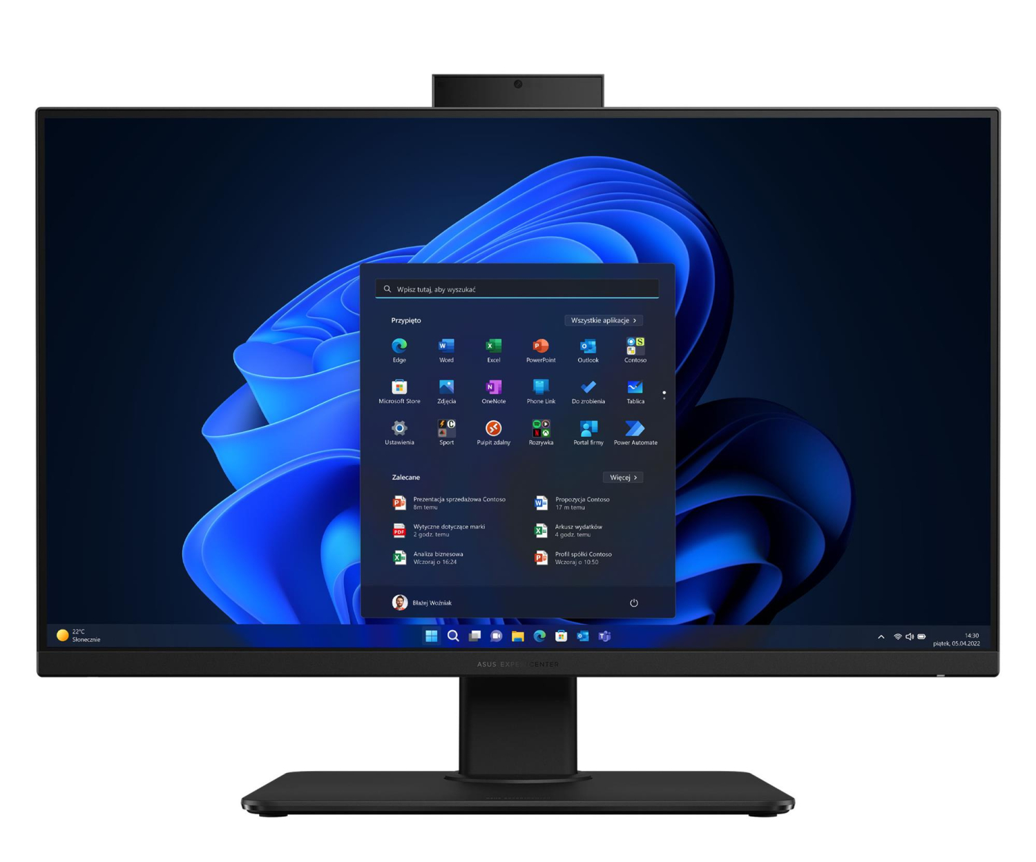 Asus Komputer All-in-One ExpertCentre PM670KA-BPE126X - Ryzen AI 7 345 /16GB/1TB/27" FHD/Win 11 PRO/3YRS