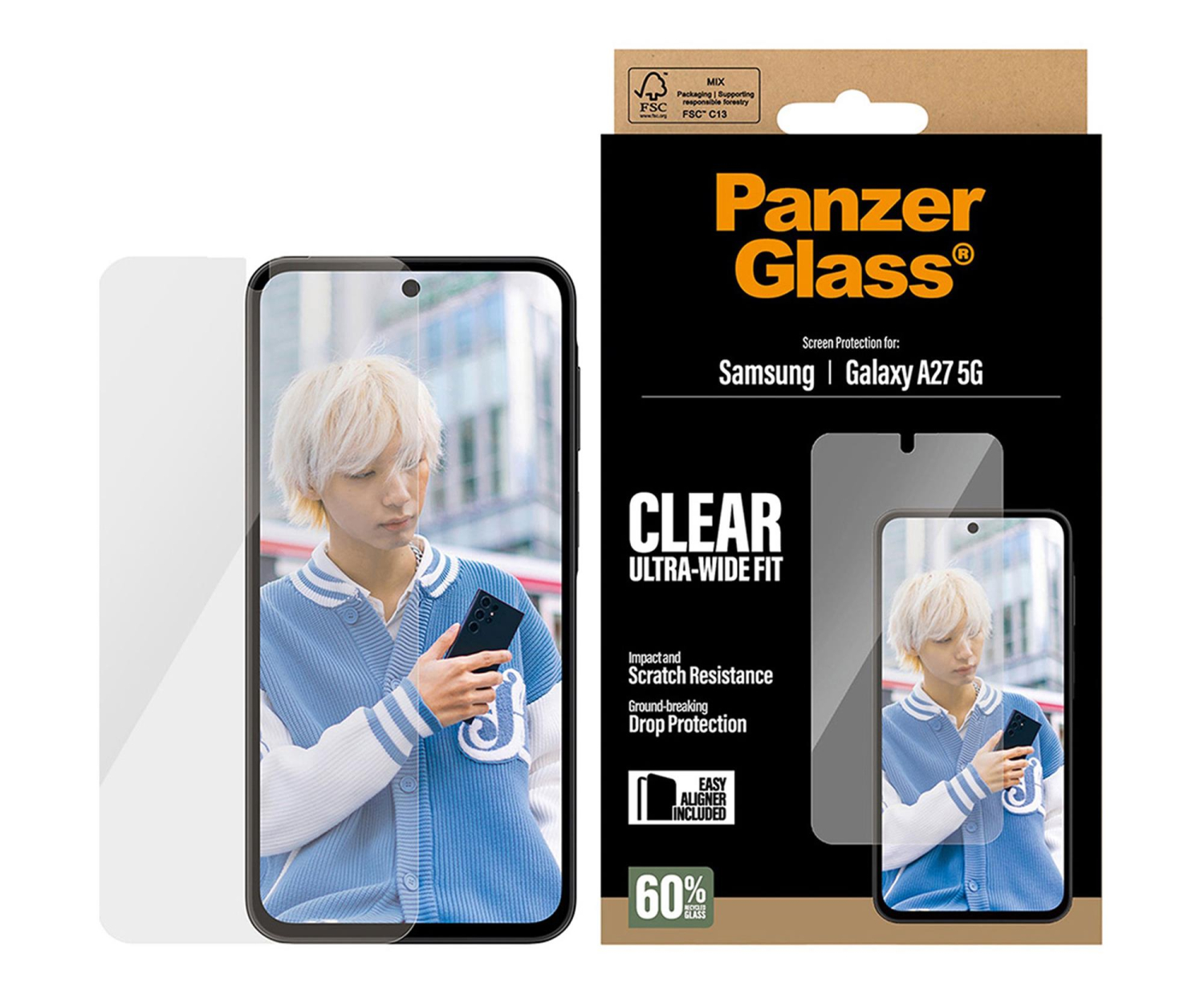 PanzerGlass Ultra-Wide Fit (EasyAligner) do Samsung Galaxy A27 5G