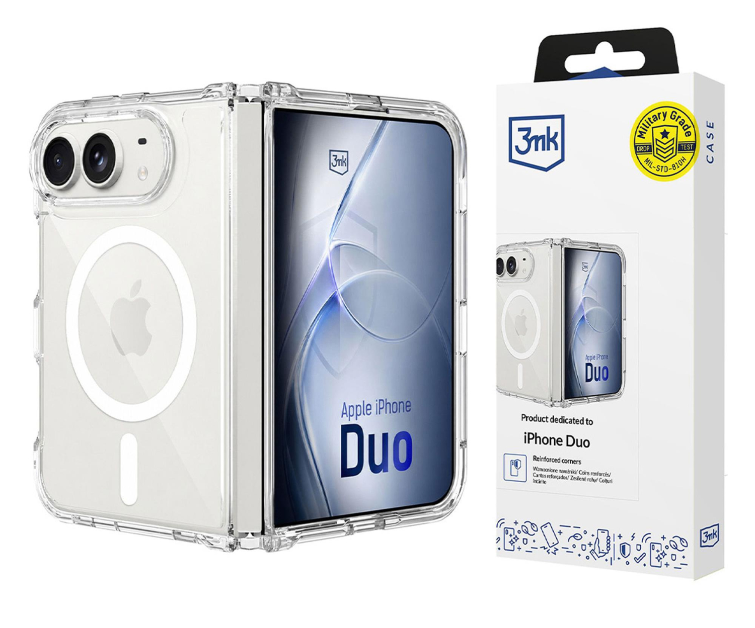 3mk Armor MagCase do iPhone Duo Przezroczysty