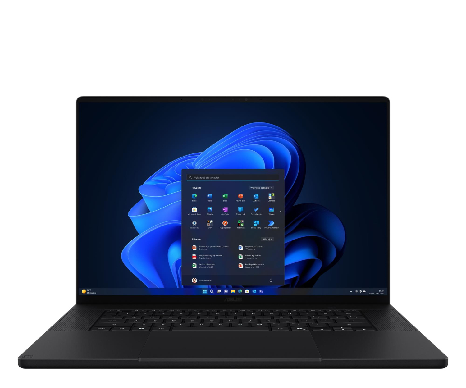 ASUS ProArt P16 H7607BA-SE176X OLED 16" RTX Spark N1X 64GB RAM 1TB Dysk SSD Win11 Pro Czarny Funkcje AI