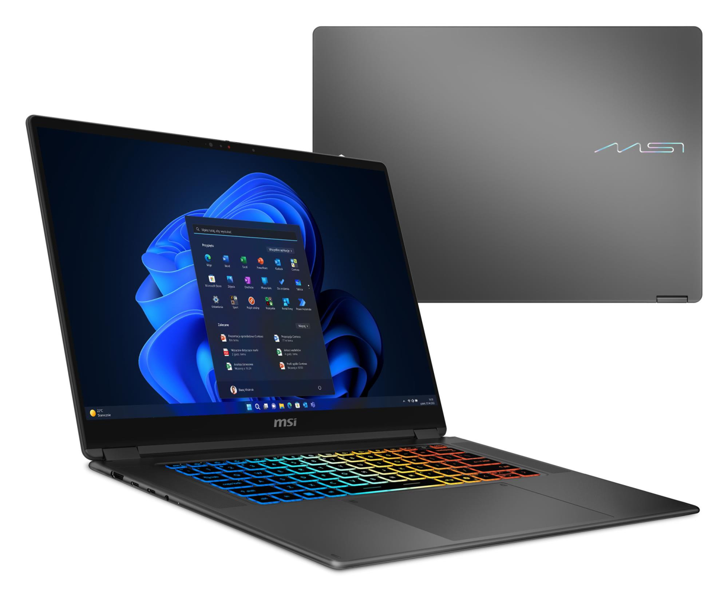 MSI Prestige N16 Flip AI+ C1XMT-025PLY OLED 16" 120Hz RTX Spark N1X 64GB RAM 1TB Dysk SSD Win11 Pro Szary Funkcje AI