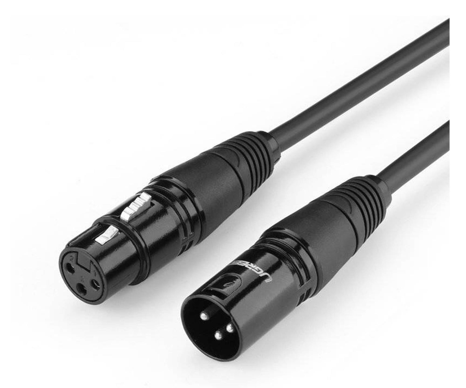 UGREEN AV130 Kabel XLR żeński do XLR męski - 5m czarny