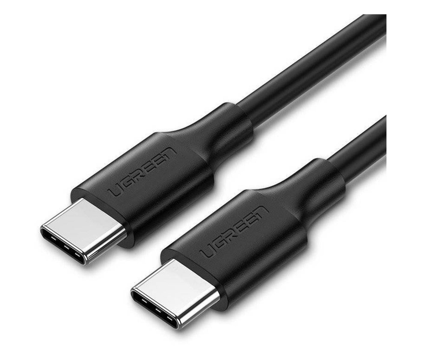 UGREEN Niklowany kabel USB-C 	US286 1.5m czarny