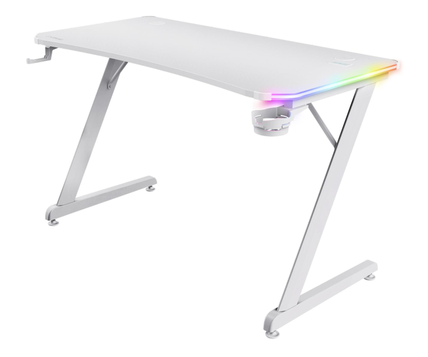 Trust GXT709W LUMINUS RGB DESK WHITE