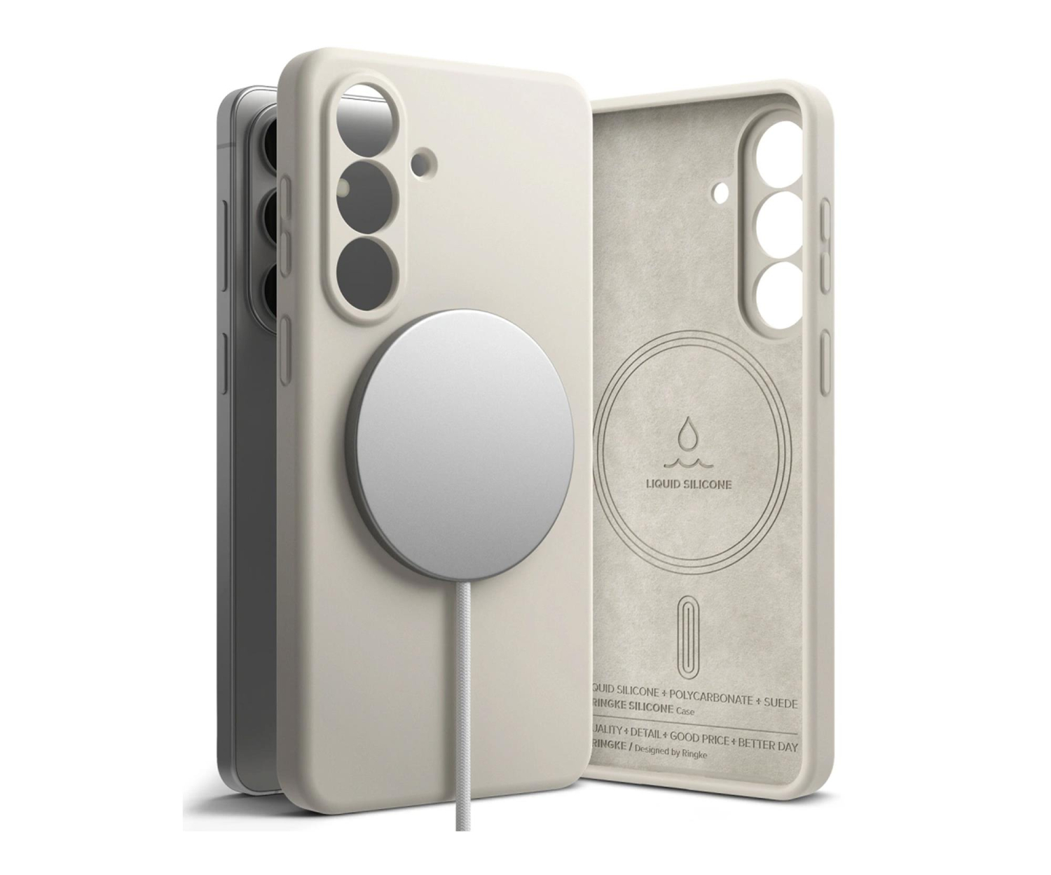 Ringke Silicone Magnetic Magsafe Galaxy S26 Stone