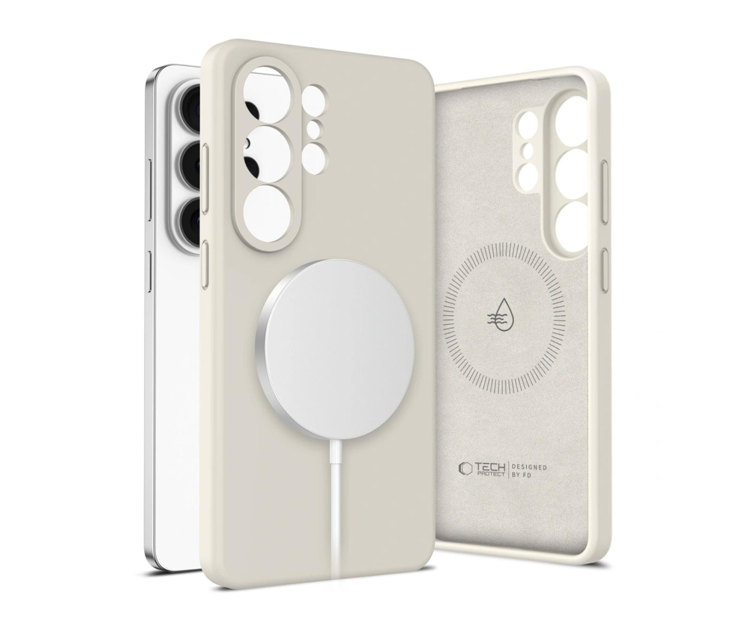 Tech-Protect Silicone Magsafe Galaxy S26 Ultra Cosmic Latte