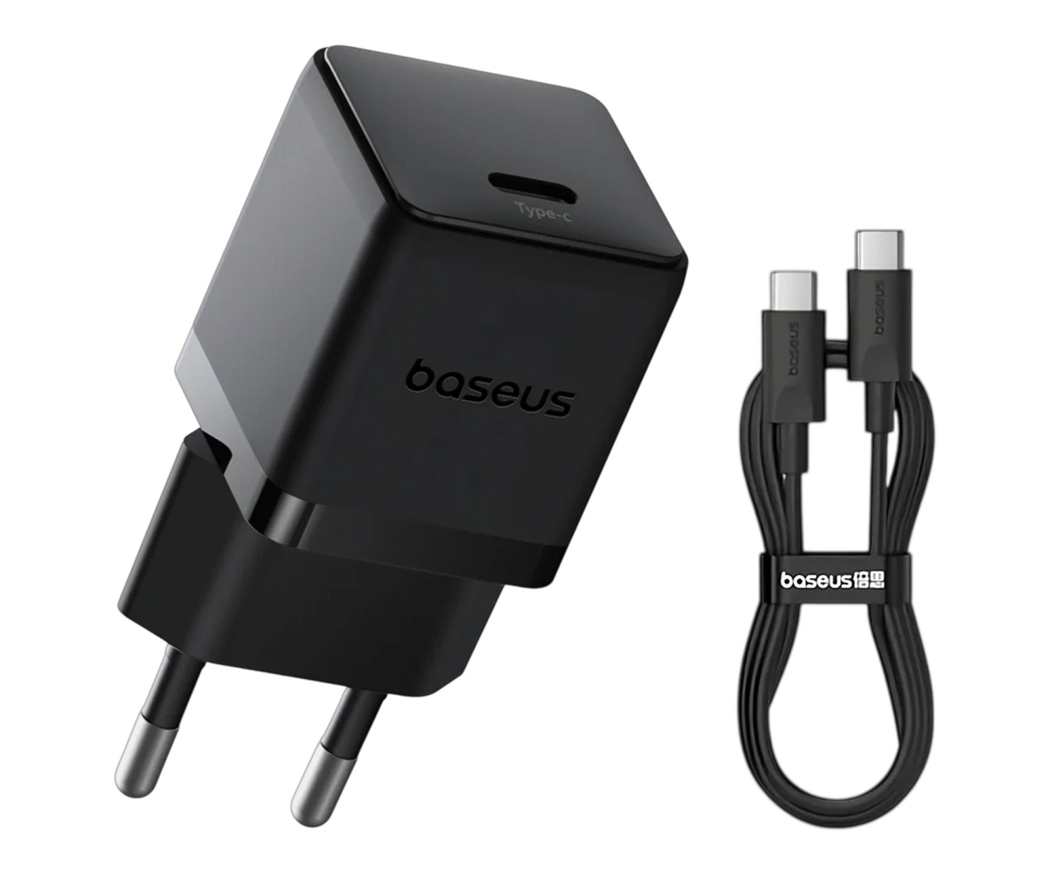 Baseus Ładowarka sieciowa 20W z kablem Mini USB-C 60W 20V/3A 1m