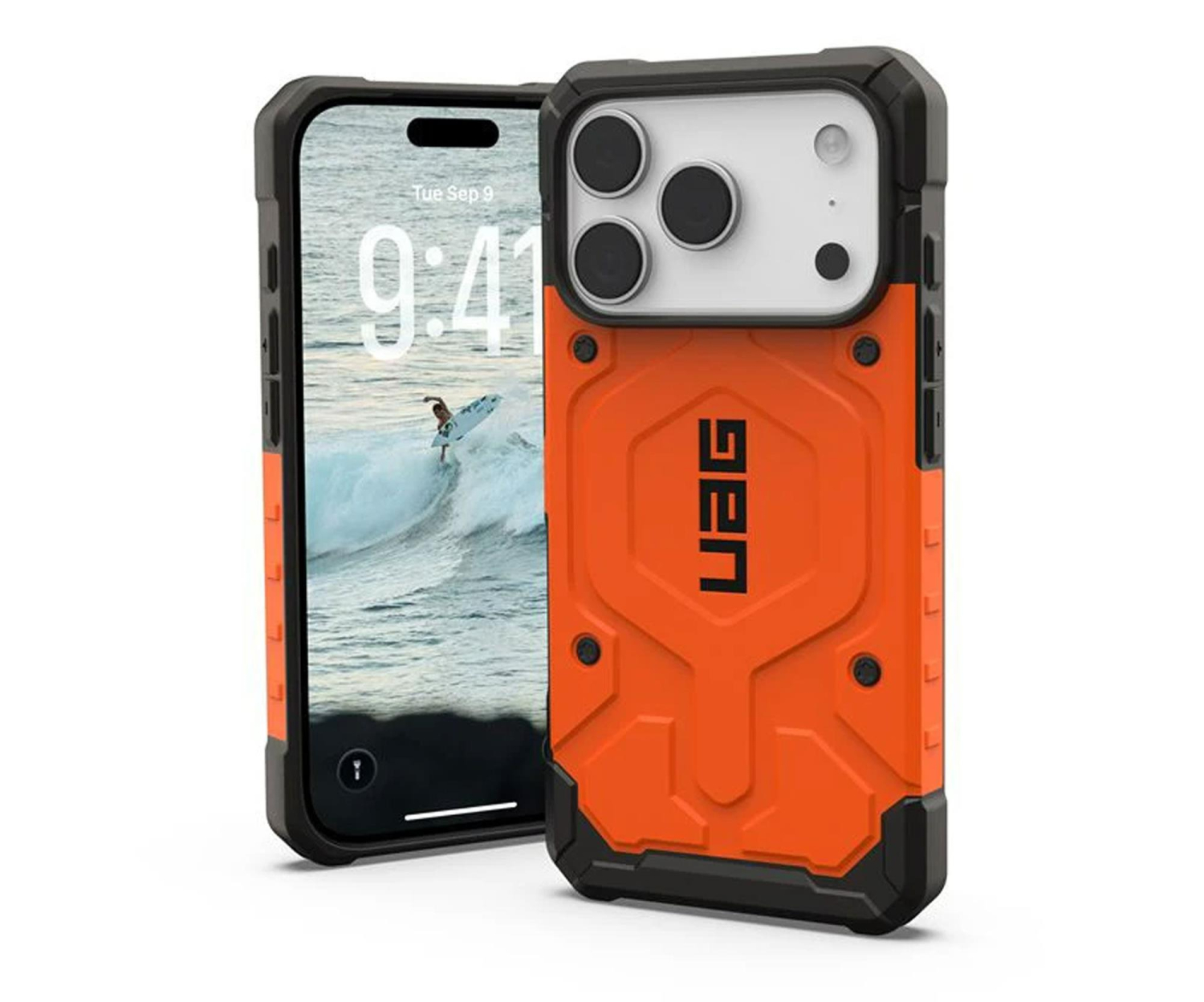 UAG Pathfinder etui do iPhone 17 Pro MagSafe orange
