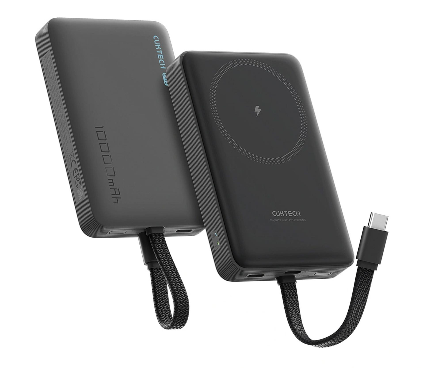 Cuktech Powerbank CP132ML 10000mAh kompatybilny z MagSafe - czarny