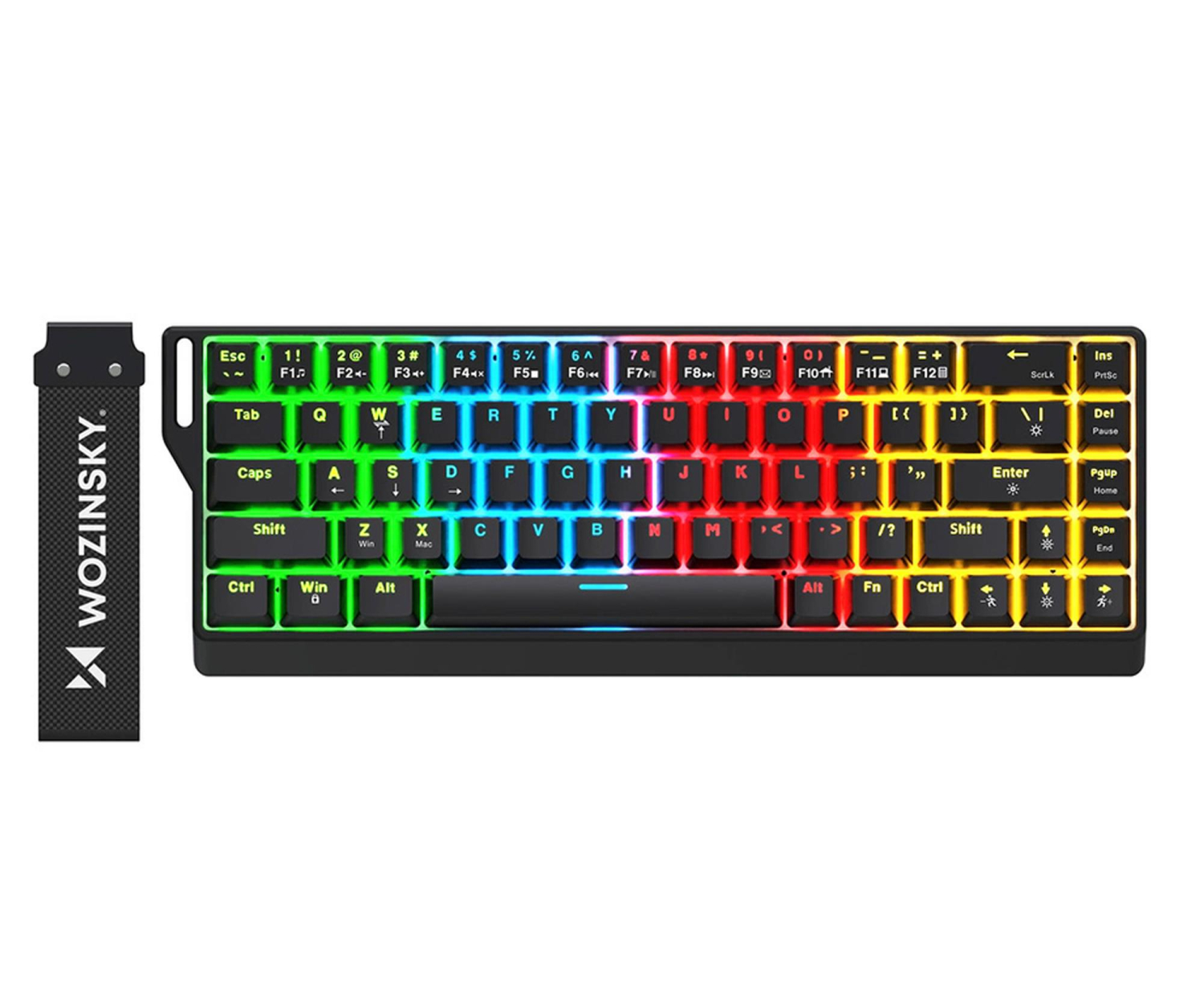 Wozinsky Klawiatura gamingowa mechaniczna podświetlana RGB WKGP-1165