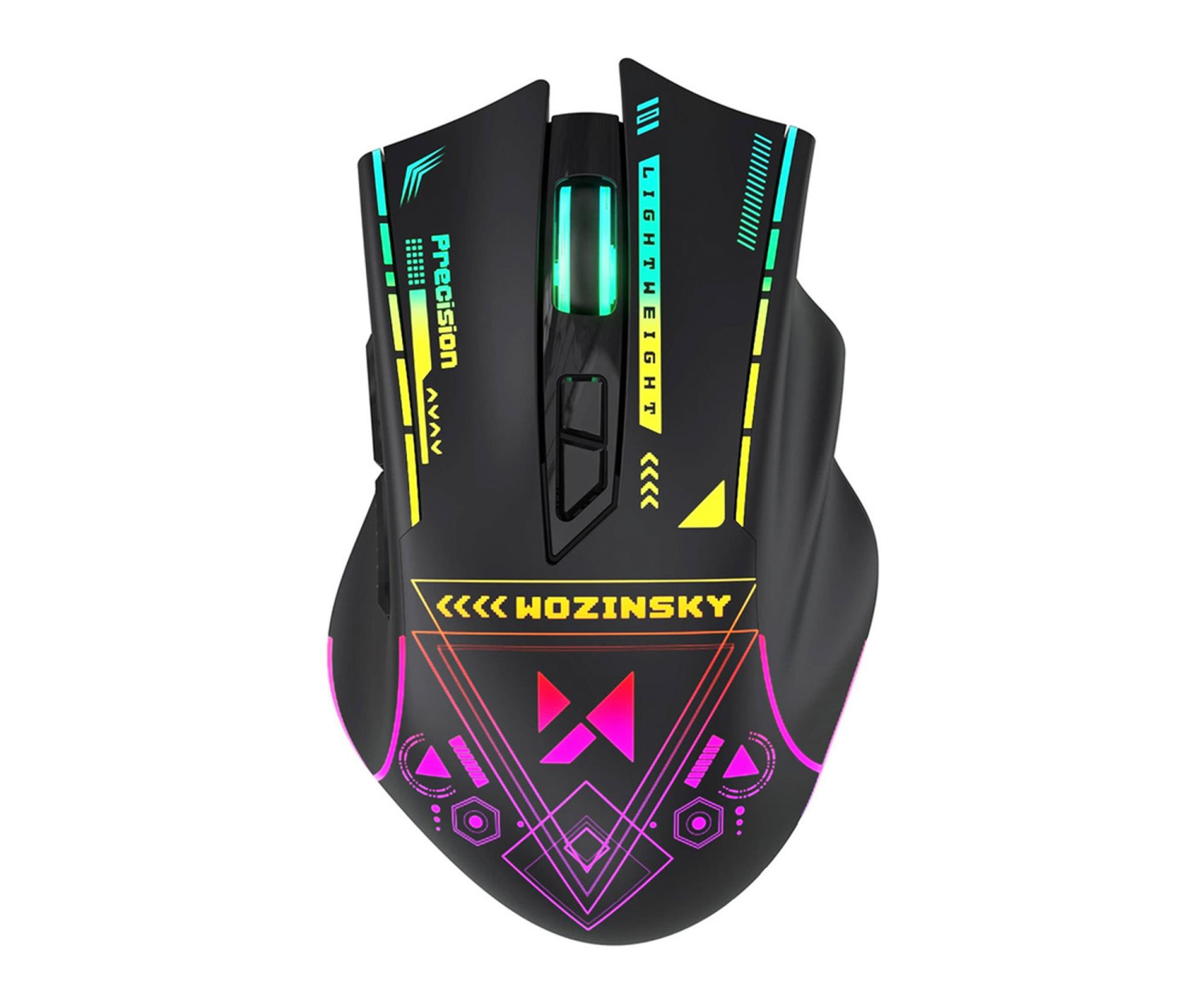 Wozinsky Mysz bezprzewodowa gamingowa optyczna 3200 DPI RGB WMGB-3200