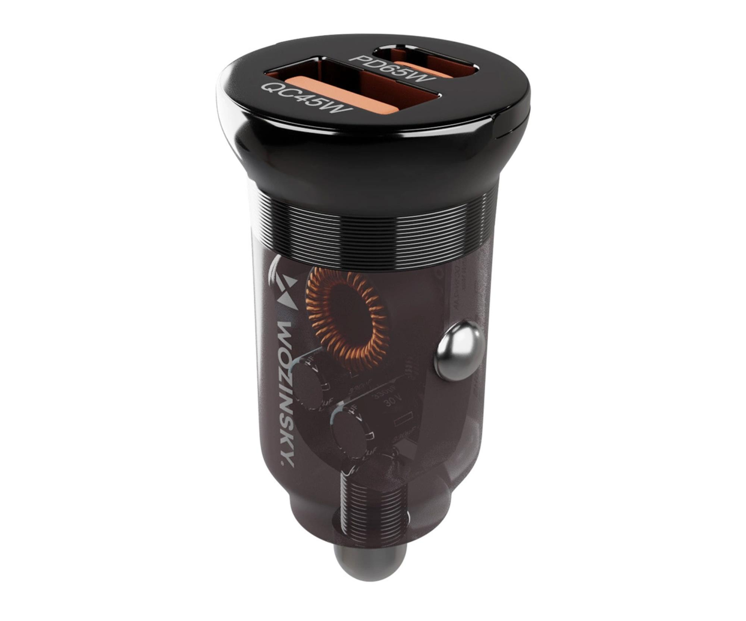 Wozinsky WCGWCW USB-A USB-C 65W PD Czarny