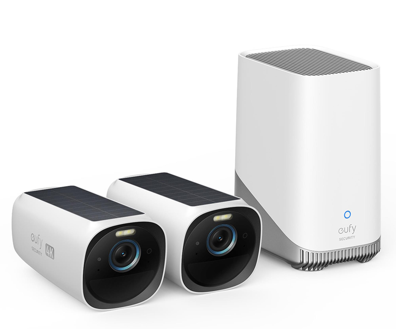 Eufy Zestaw 2 kamer eufyCam 3 Czarno-Białe + HomeBase 3
