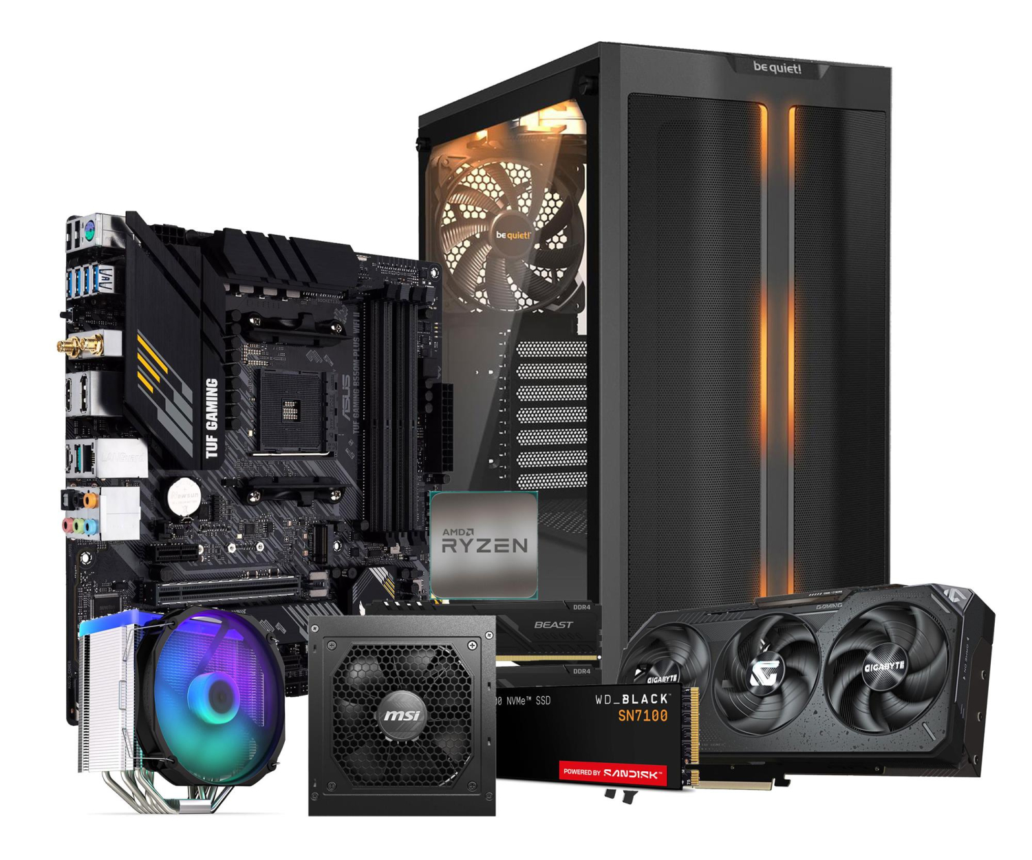 Polecany zestaw Ryzen 7 5700X/32GB/1TB/RX 9070 XT