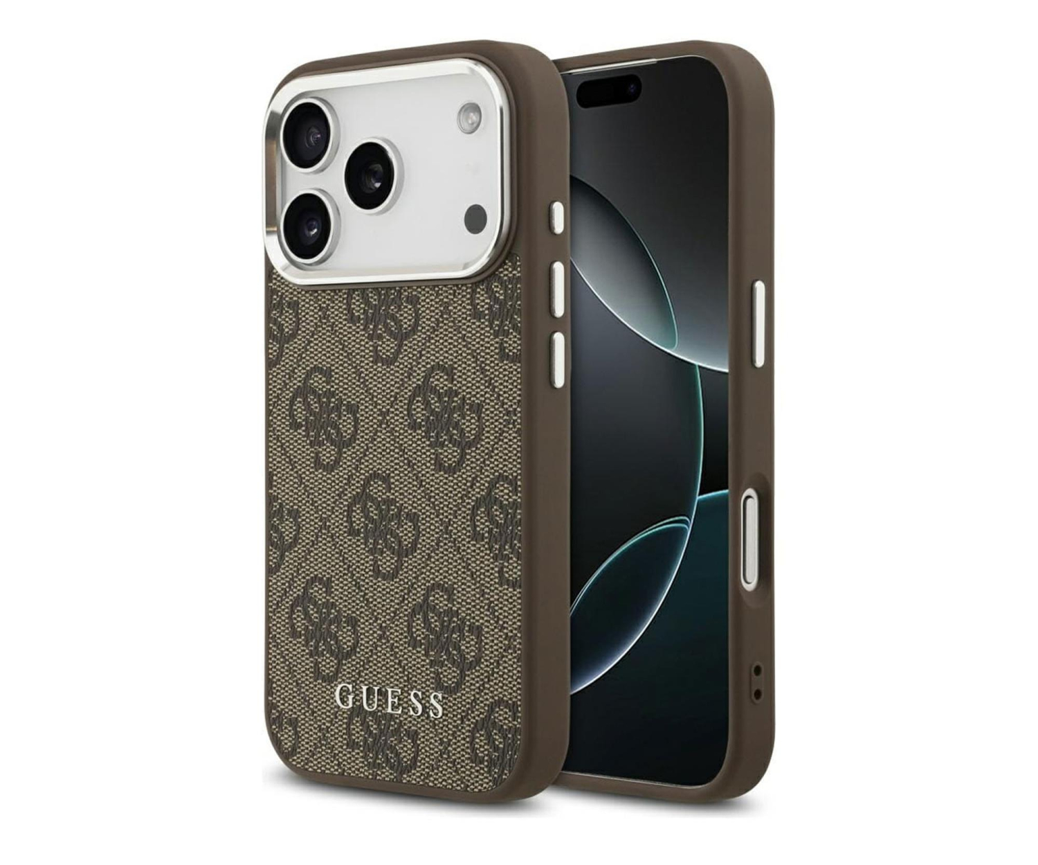 Guess 4G Classic Logo MagSafe do iPhone 17 Pro brązowy
