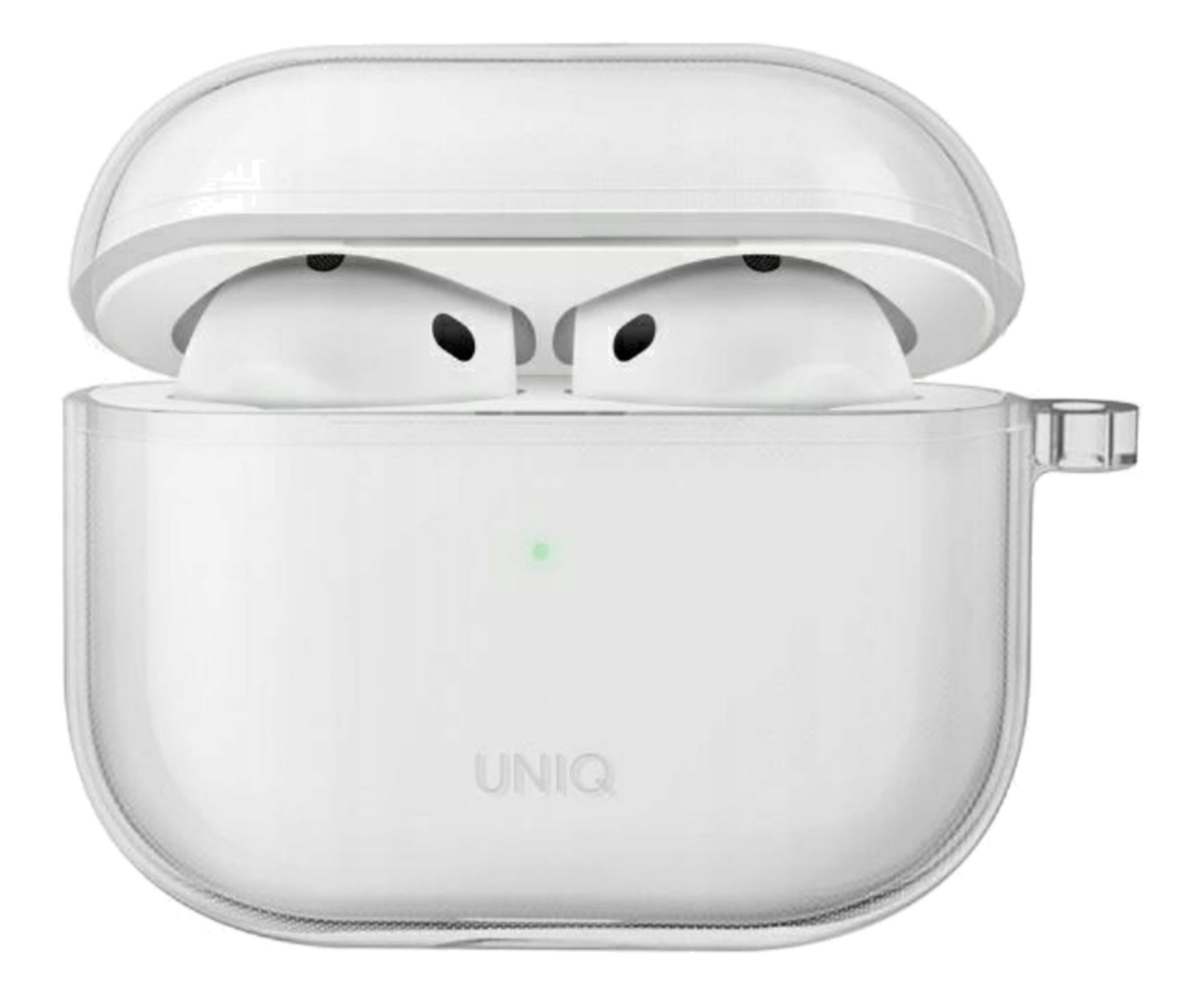 Uniq Etui Glase AirPods 4 przezroczysty/glossy clear