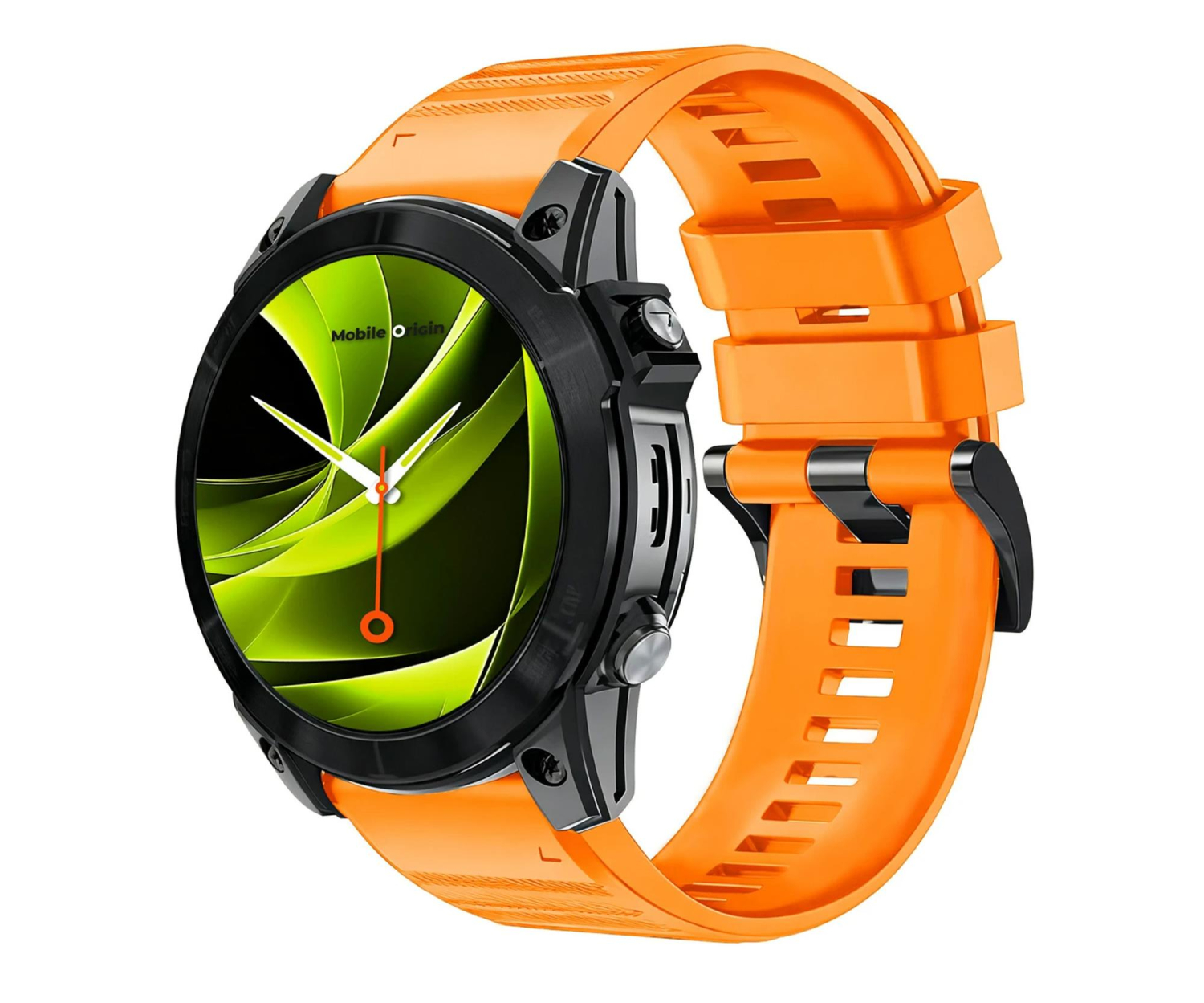 Mobile Origin Easy Strap Silicone Watch 20mm Orange