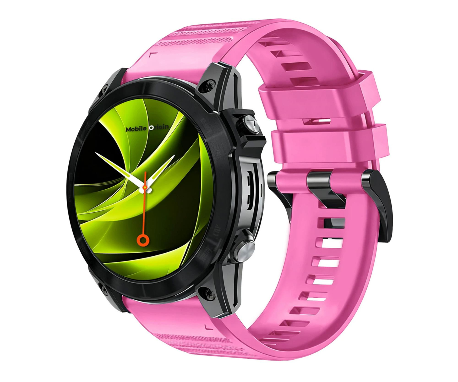 Mobile Origin Easy Strap Silicone Watch 20mm Pink