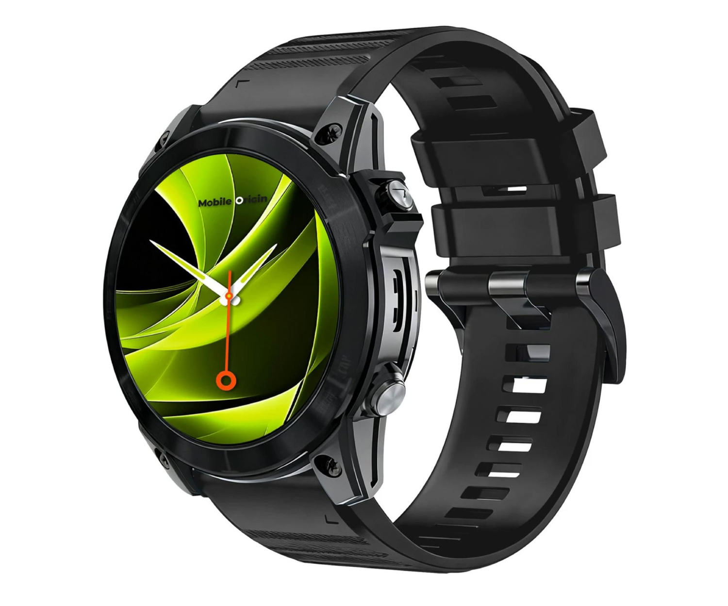 Mobile Origin Easy Strap Silicone Watch 22mm Black