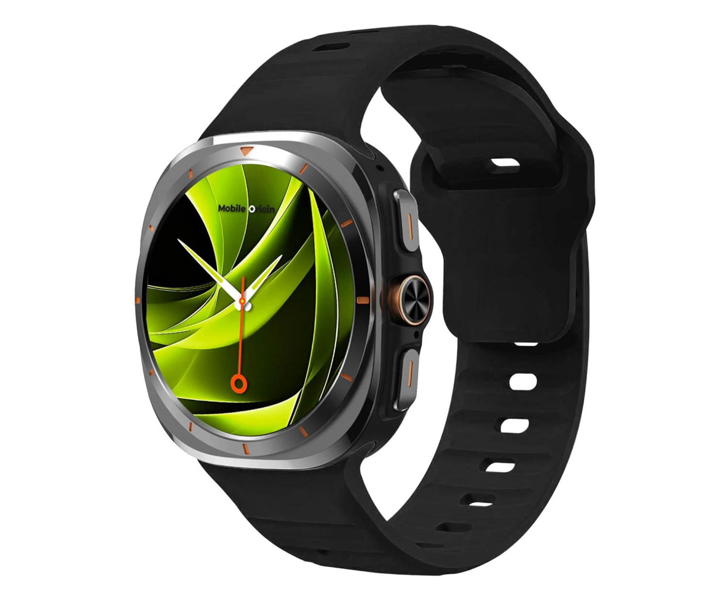 Mobile Origin Easy Strap Silicone Galaxy Watch Ultra 47mm Black