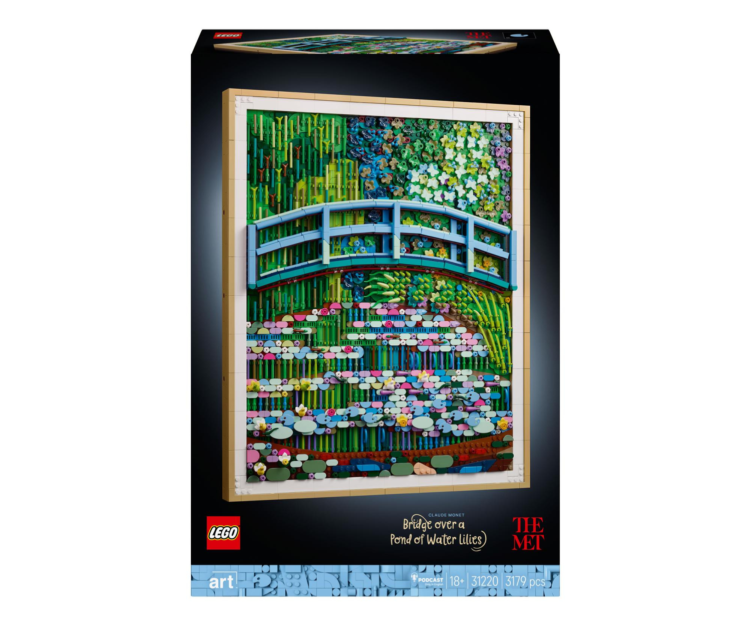 LEGO ART 31220 Claude Monet — Most nad stawem z liliami wodnymi