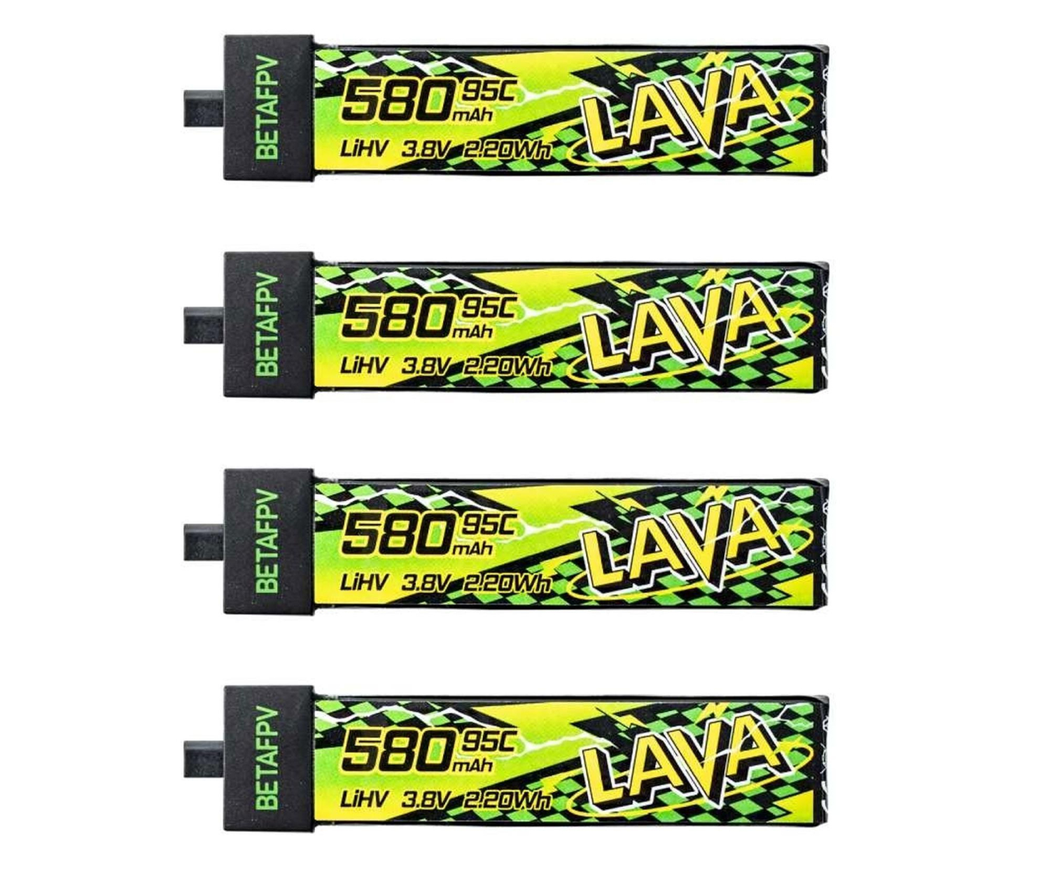 BetaFPV LAVA II 1S Bateria 580mAh 95C (4 szt.)