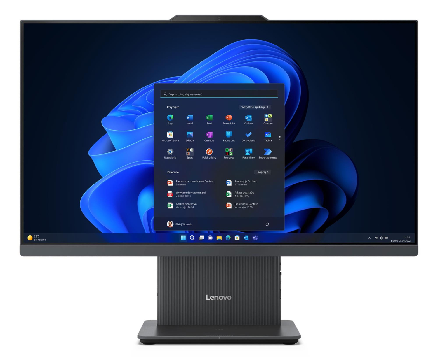 Lenovo IdeaCentre AIO 24 Ultra 5-226V/16GB/512/Win11PX Czarny