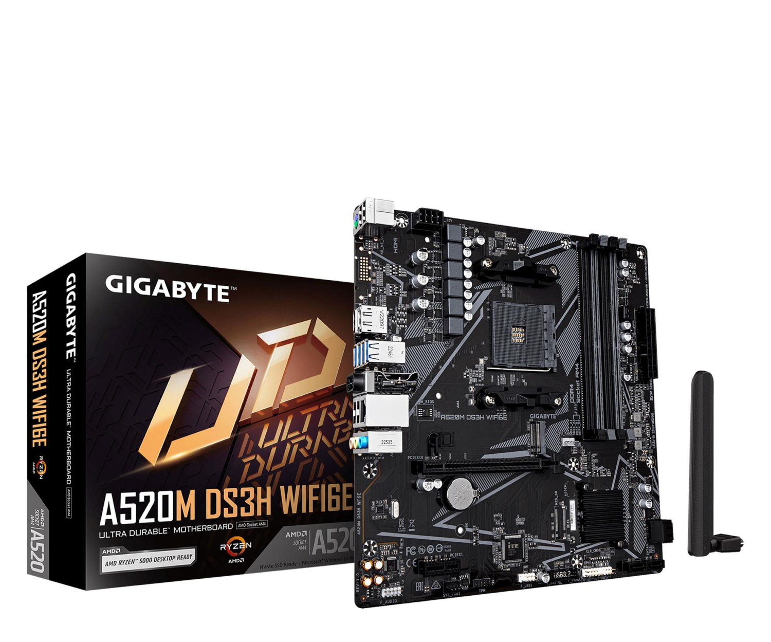 Gigabyte Płyta główna A520M DS3H WF6E AM4 4DDR4 mATX