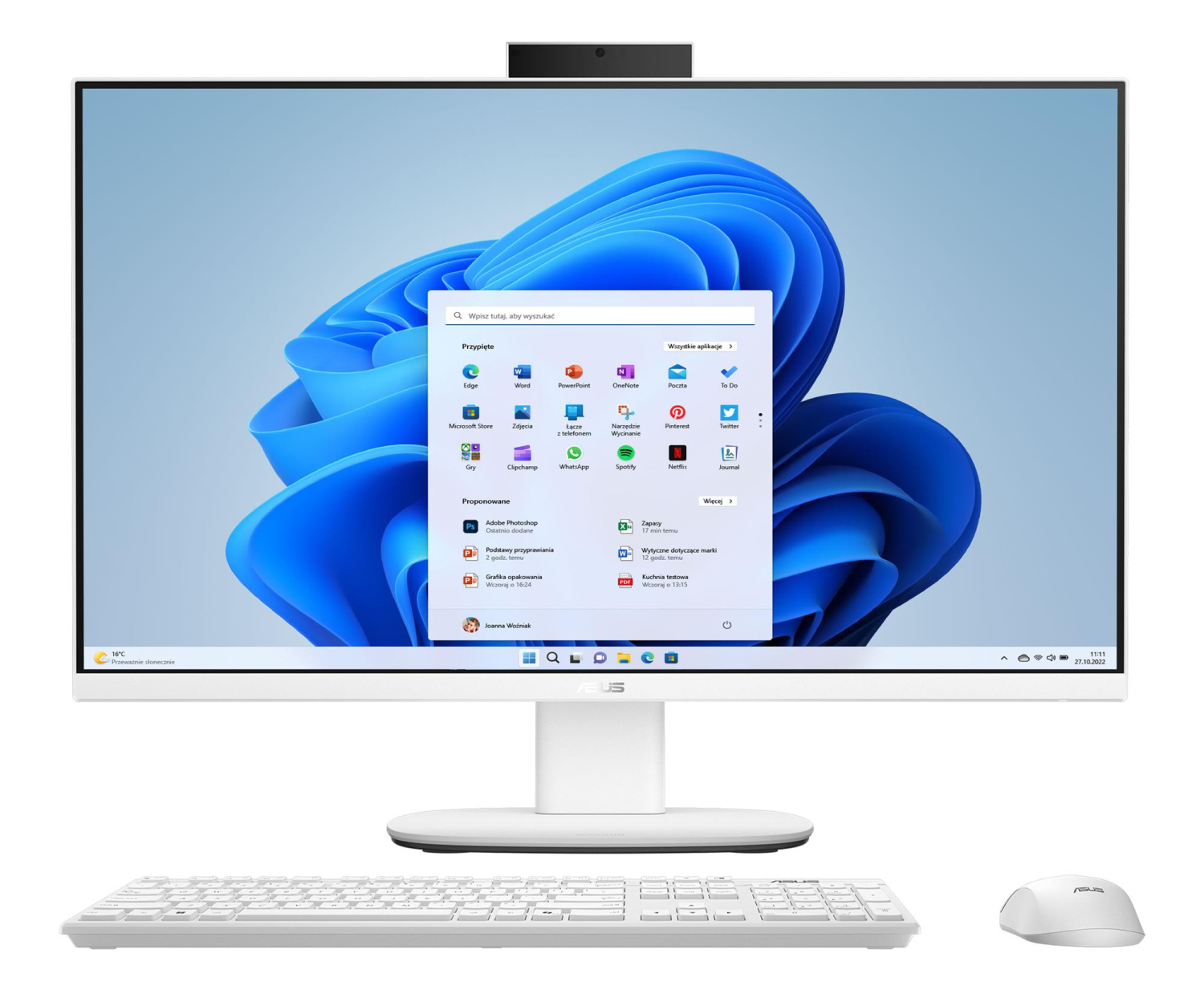 ASUS VM640KA AIO 27" Ryzen AI 5-330/16GB/512/Win11 100Hz Biały