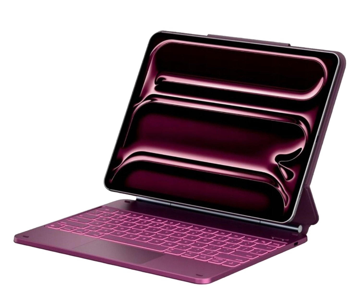 TYPECASE Etui Edge z klawiaturą do iPad Air 13" 2024/2025 malinowy