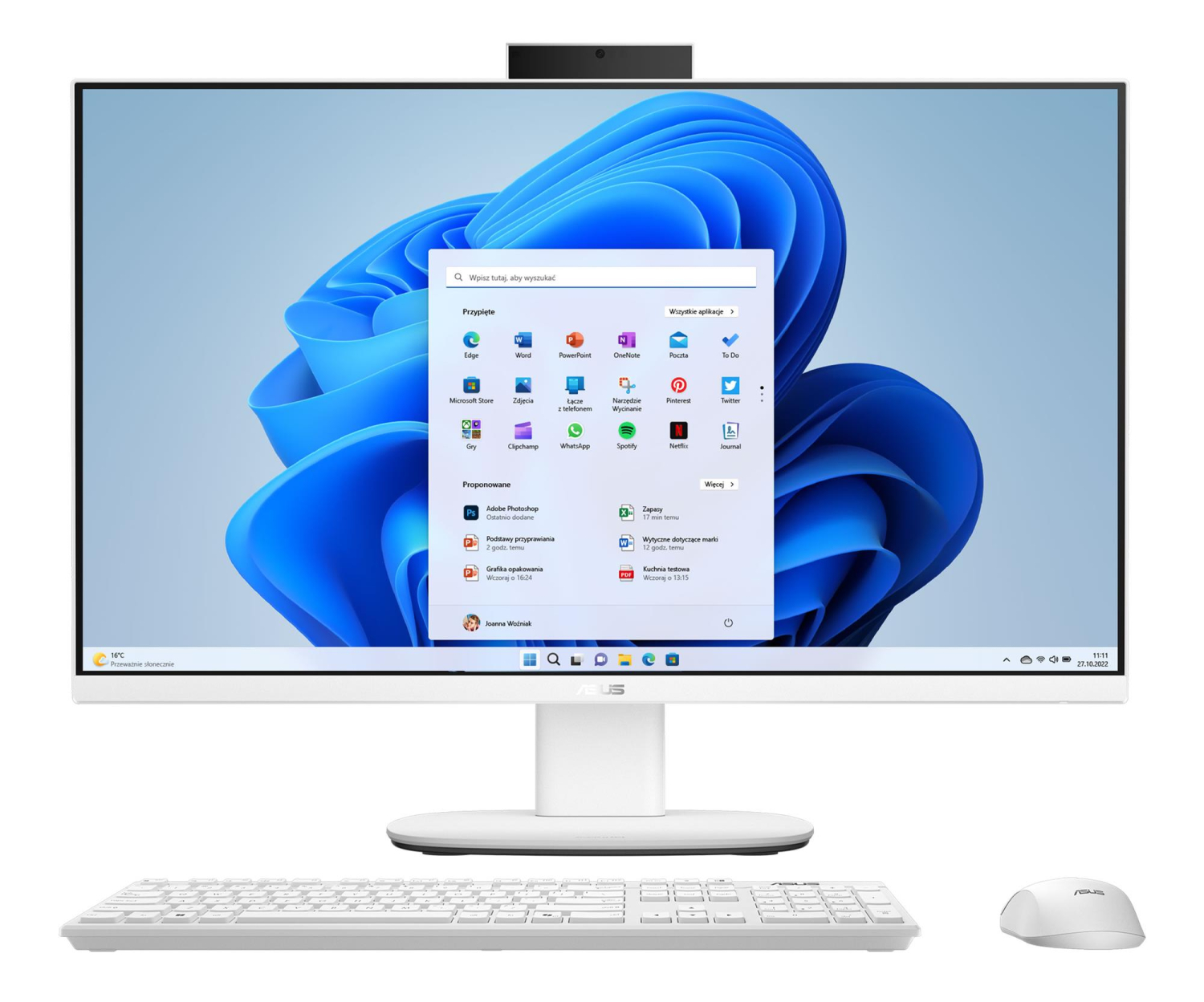 ASUS V400 V470VAK-WPE241W Core 5 210H 27" 16GB RAM 512GB Dysk SSD Win11 Biały