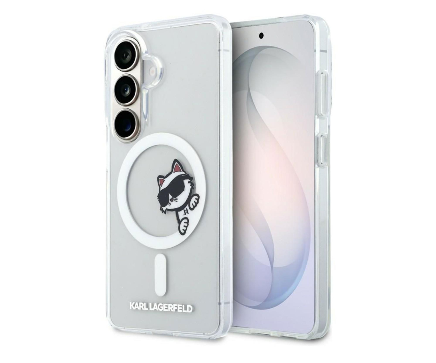 Karl Lagerfeld Etui Peekaboo Choupette MagSafe do Galaxy S26 przezroczysty