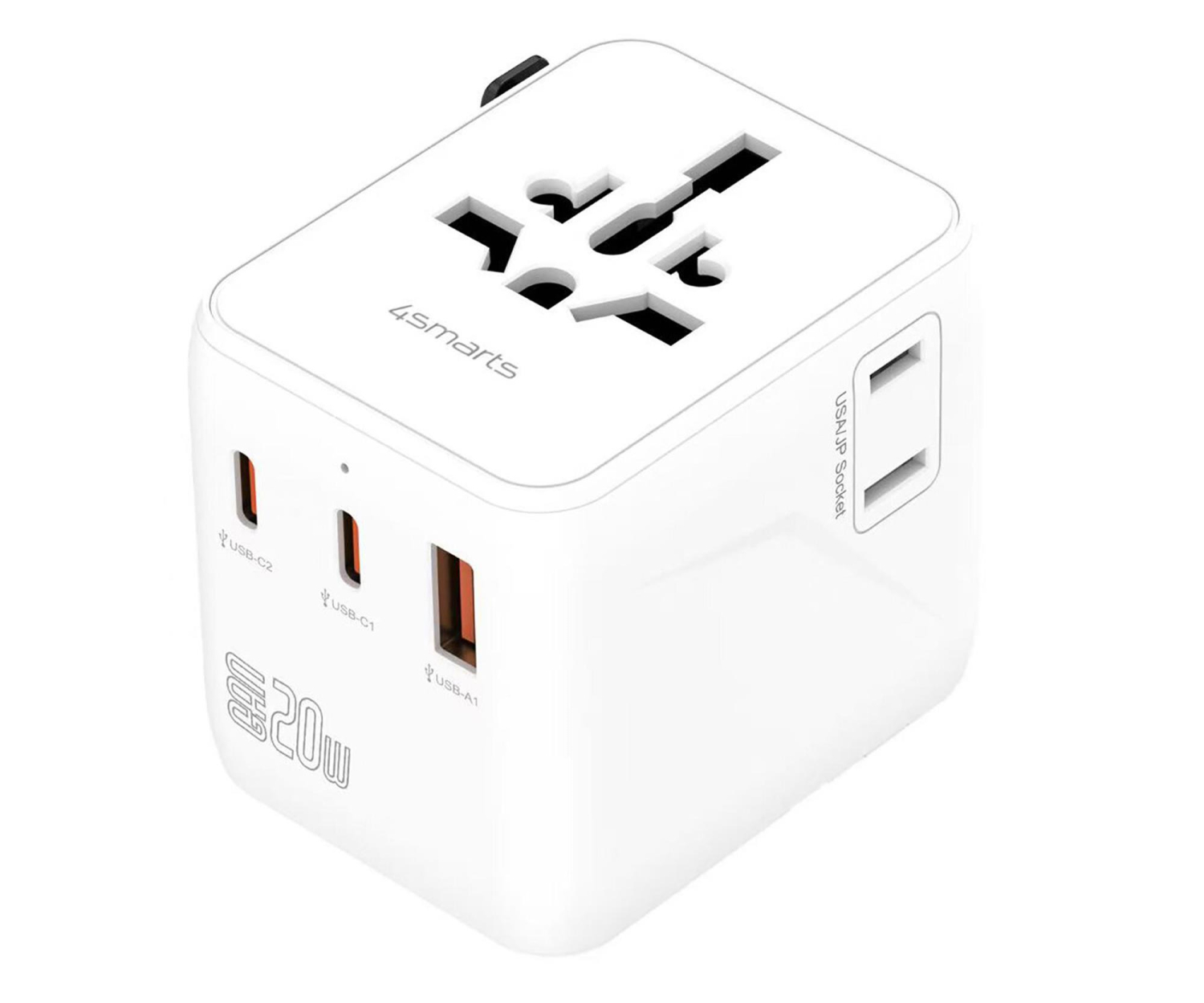 4smarts 541645 Nomad GaN 20W 2C+1A Biały