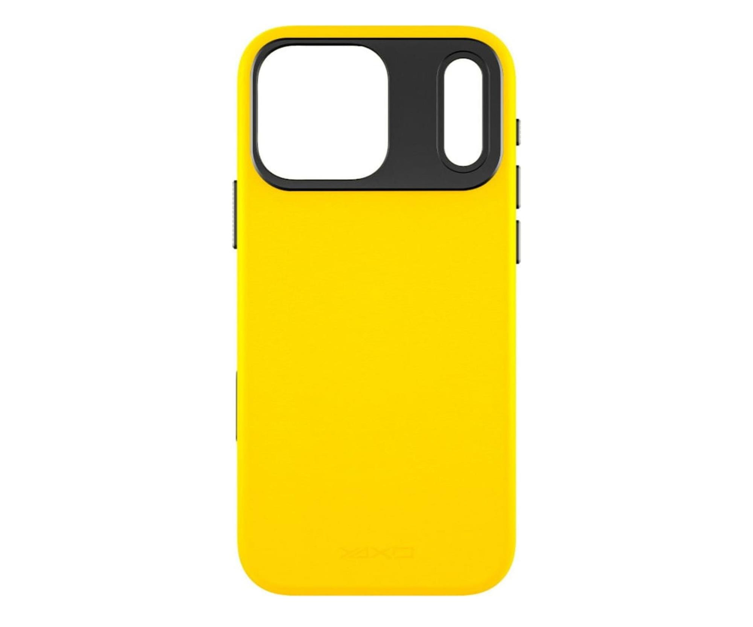 YAXO Leather Gear Slim Case MagSafe iPhone 17 Pro Max Yellow