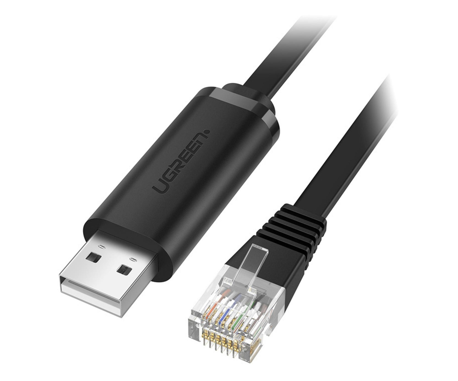 UGREEN Kabel konsolowy USB do RJ45 CM204 3m czarny