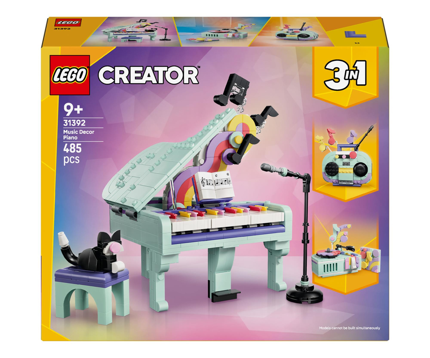LEGO CREATOR 31392 Dekoracyjny fortepian z kotem