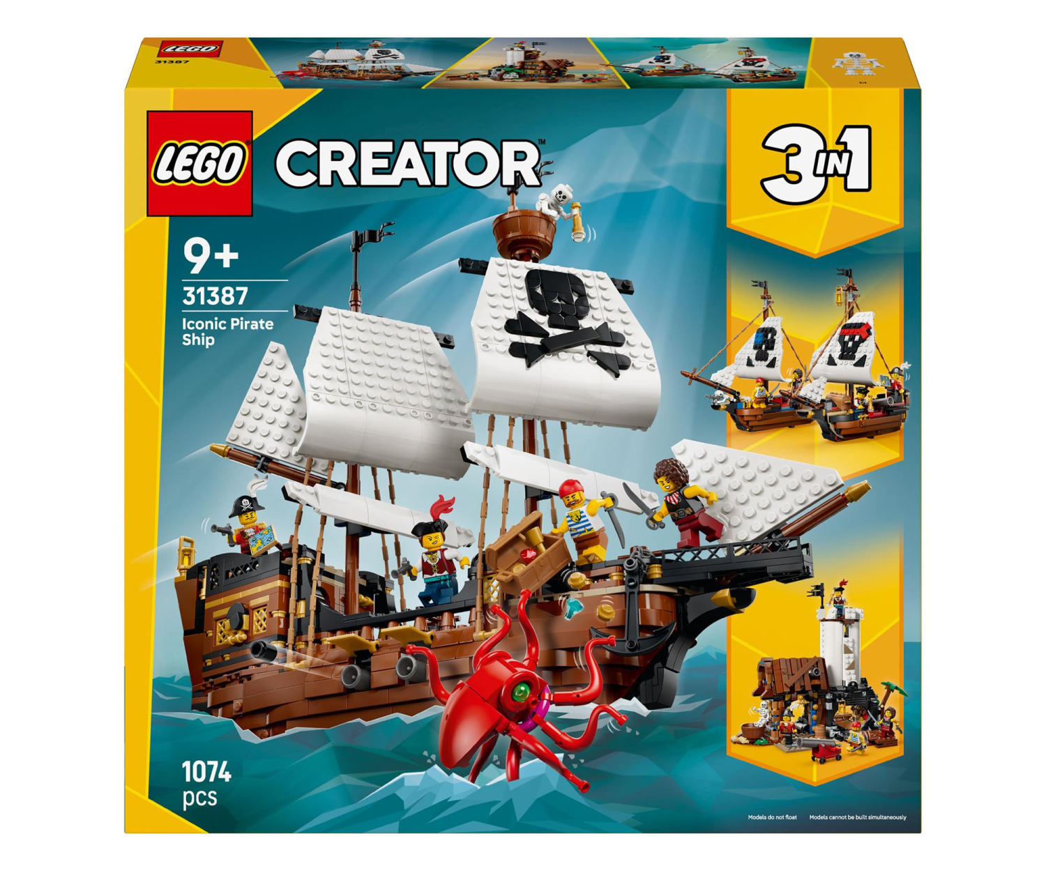 LEGO CREATOR 31387 Legendarny statek piracki