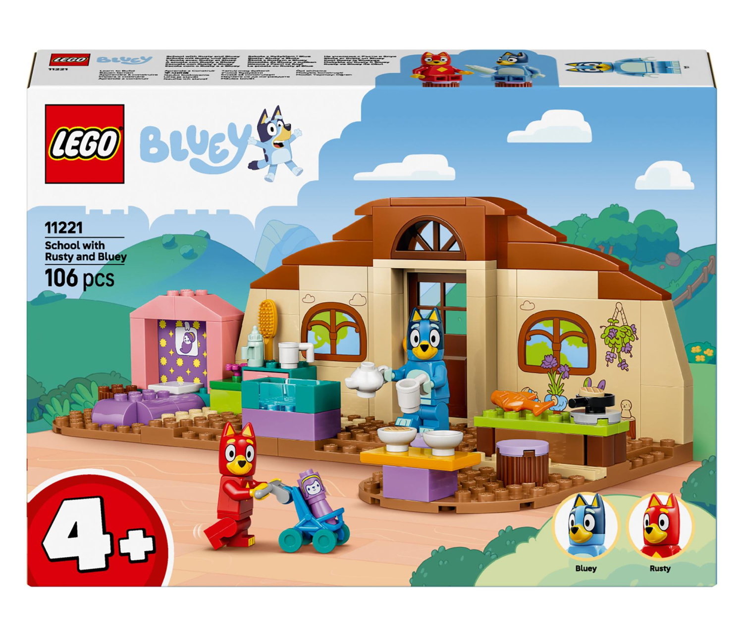 LEGO BLUEY 11221 Szkoła z Ryżykiem i Blue