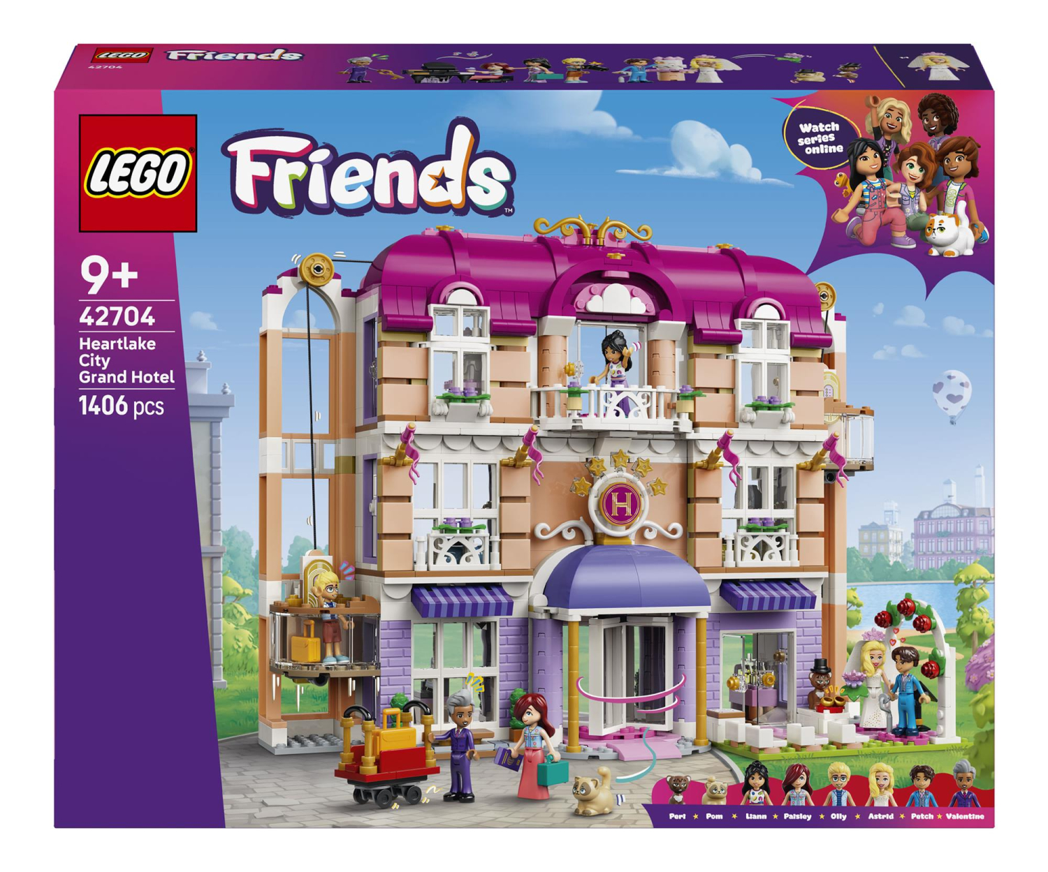 LEGO FRIENDS 42704 Grand Hotel w mieście Heartlake