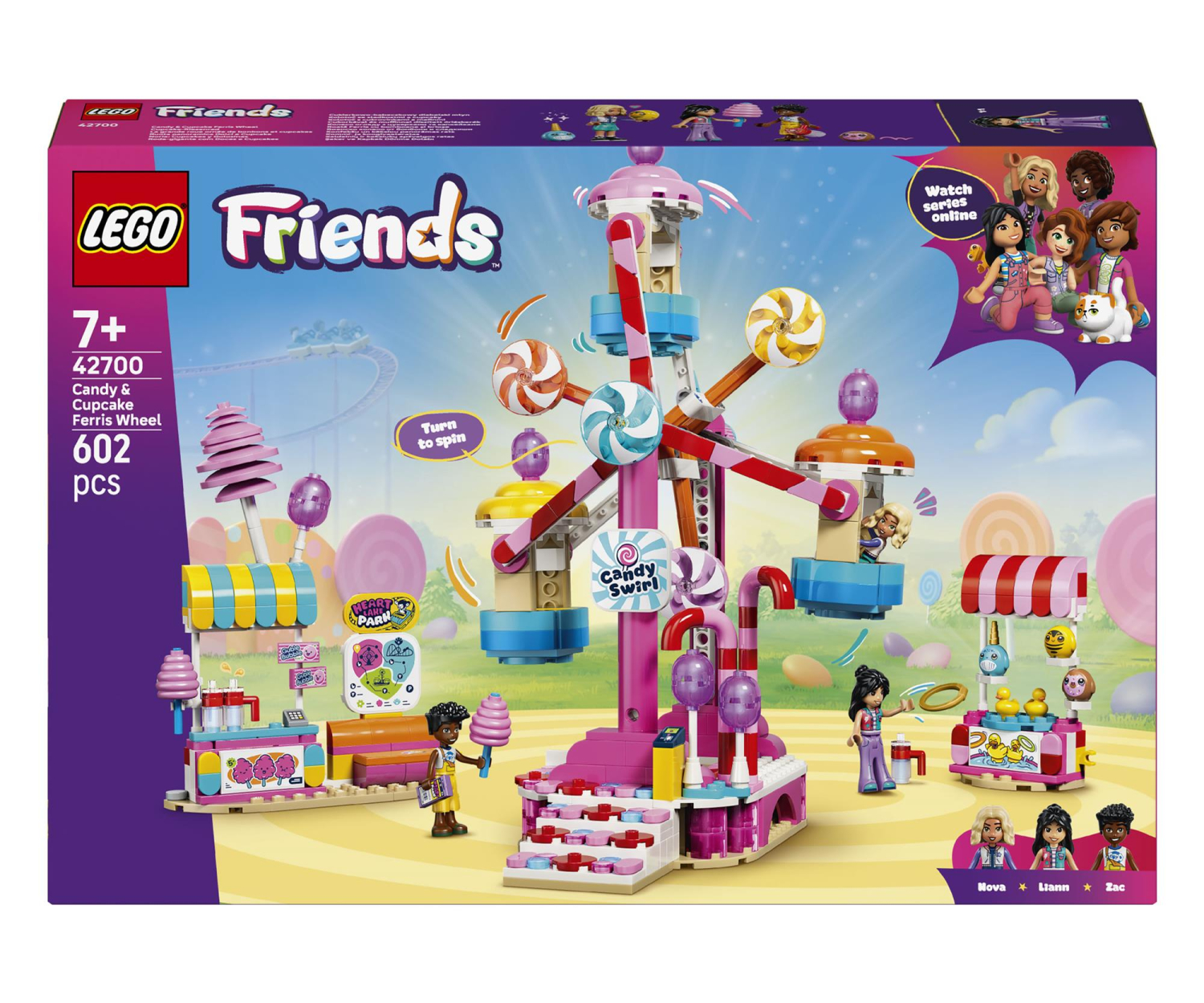 LEGO FRIENDS 42700 Cukierkowo-babeczkowy diabelski młyn