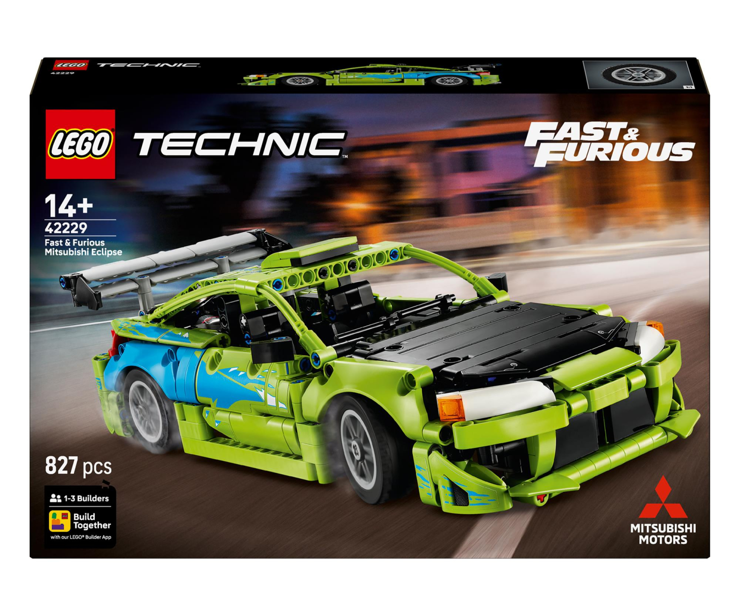 LEGO TECHNIC 42229 Samochód Fast and Furious Mitsubishi Eclipse
