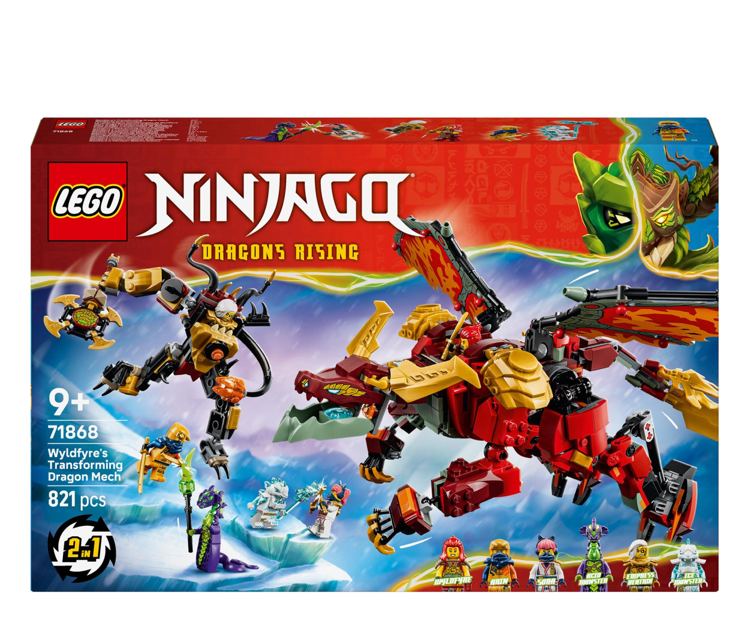 LEGO NINJAGO 71868 Transformujący smoczy Mech Wyldfyre