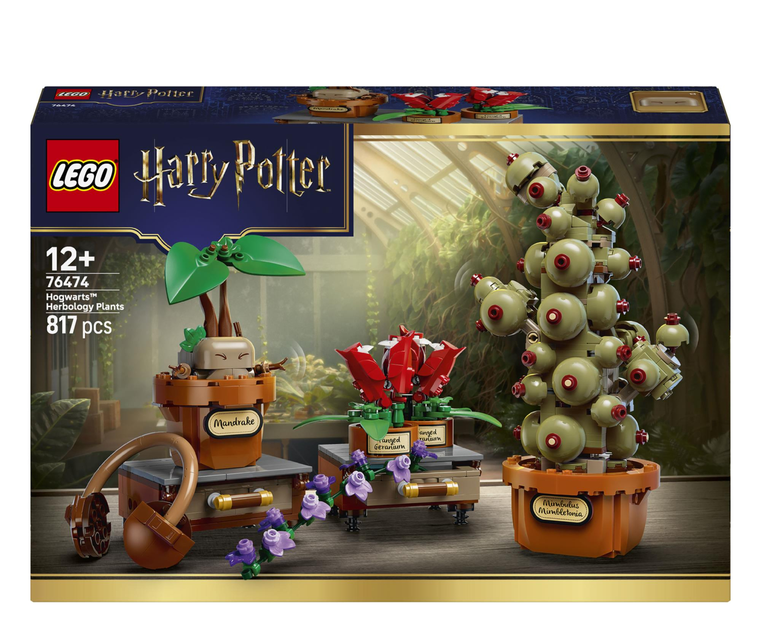 LEGO HARRY POTTER 76474 Rośliny z lekcji zielarstwa w Hogwarcie