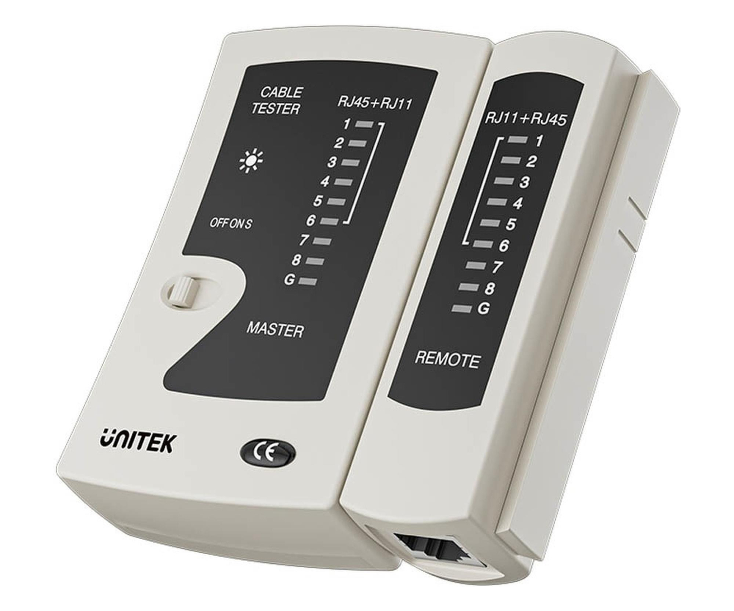 Unitek Tester kabli sieciowych RJ45/RJ11