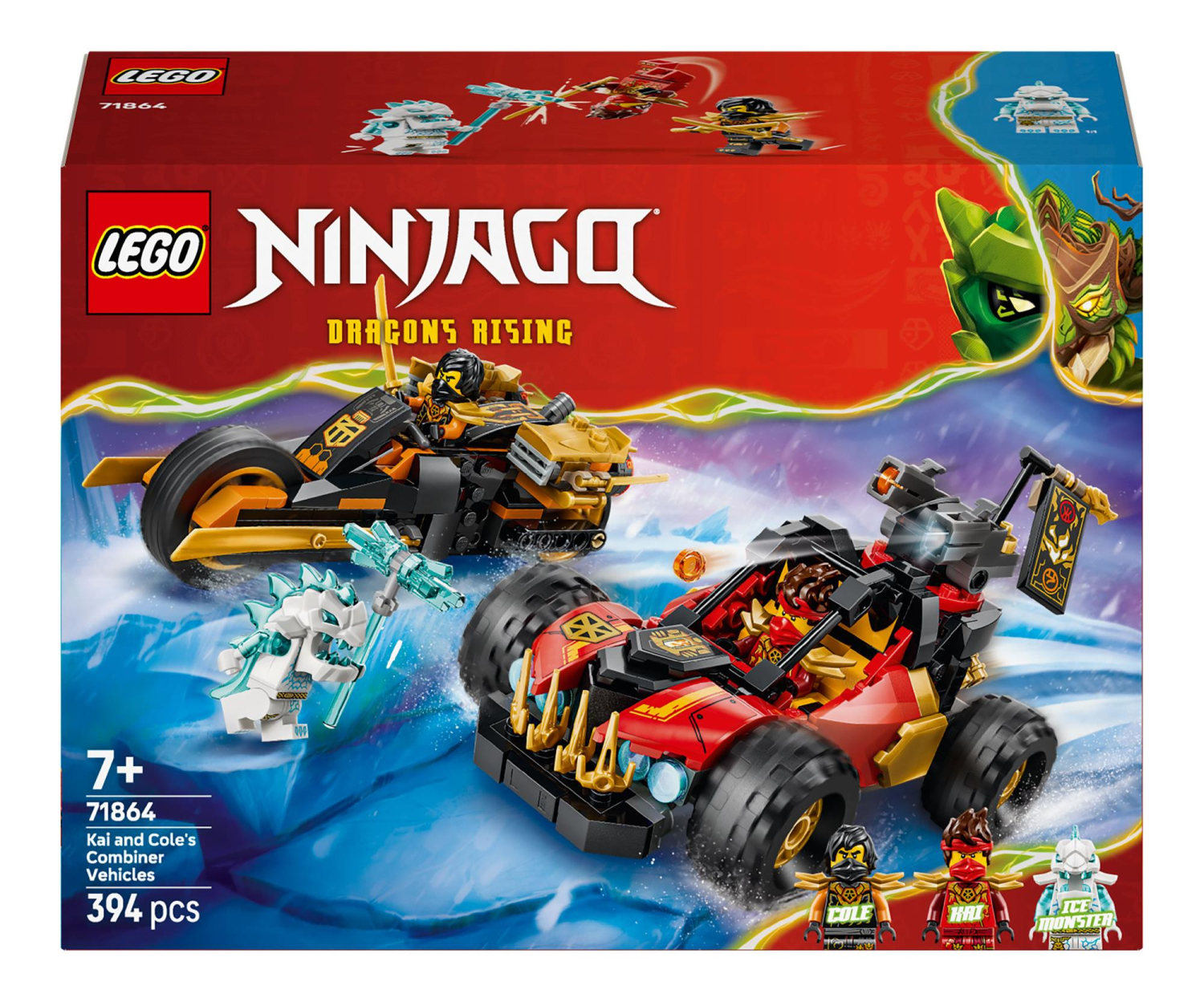 LEGO NINJAGO 71864 Wielofunkcyjne pojazdy Kaia i Cole’a