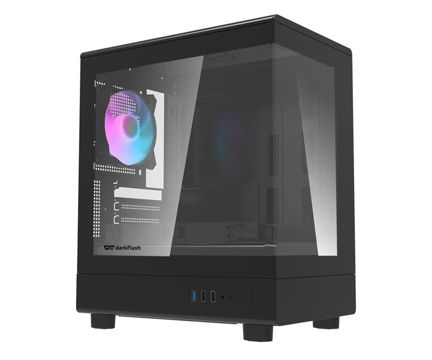 DarkFlash DB330M Black + 3 Fans