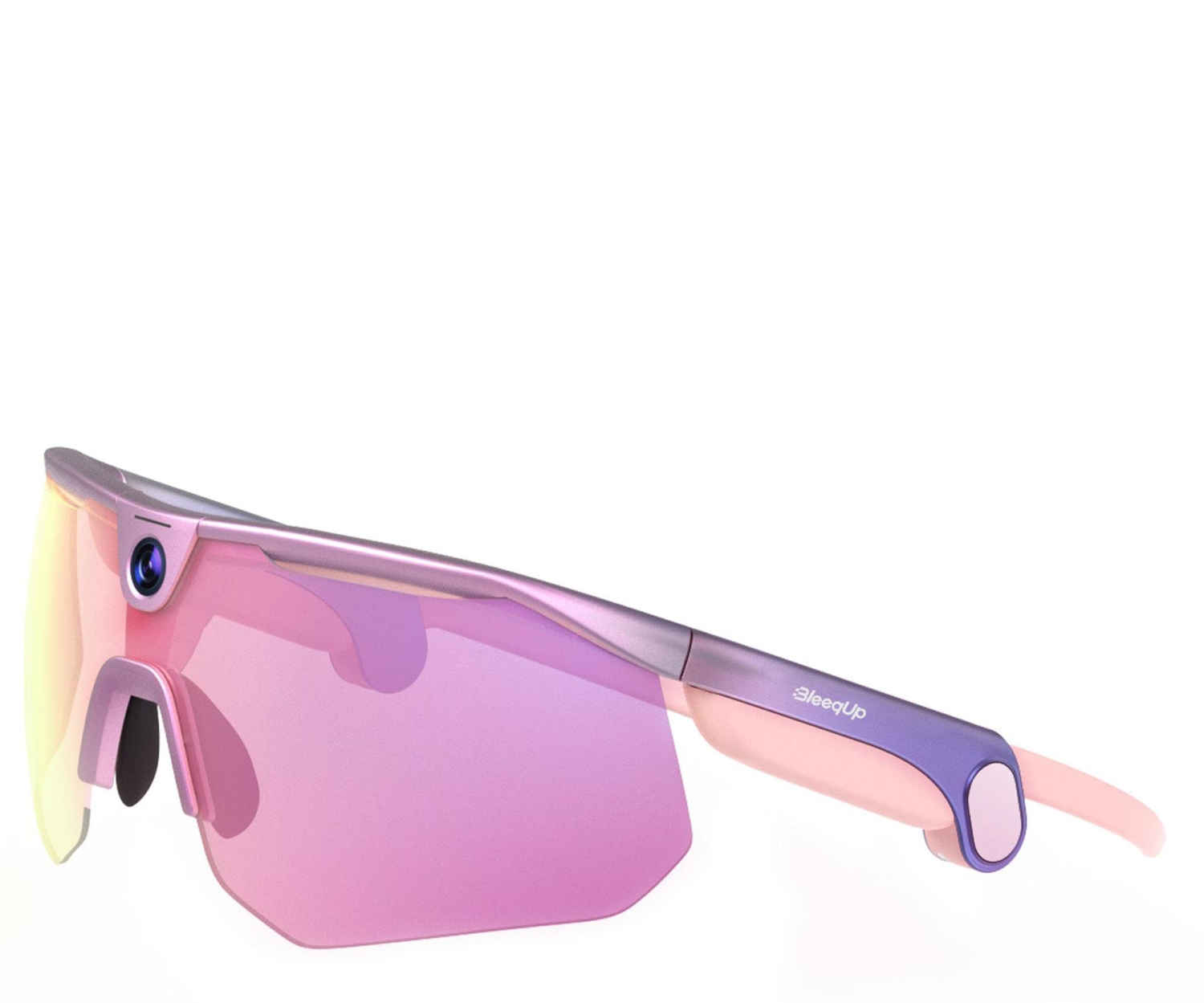 BleeqUp Ranger AI Sports Camera Glasses - Różowe