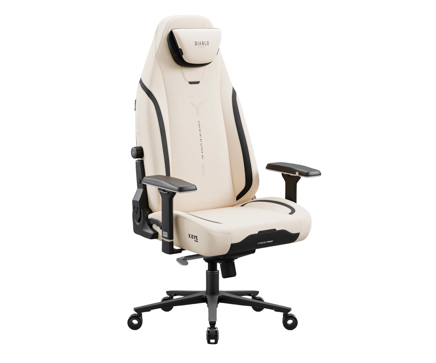 Diablo Chairs X.Eye Prime, Normal Size, Desert Storm Gamingowy do 140kg Beżowy